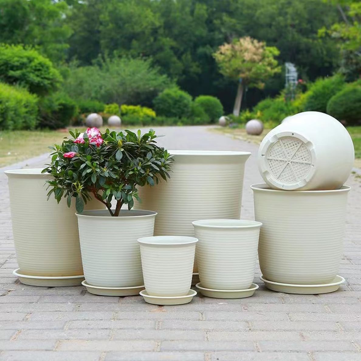 Amazon.co.jp: [ADSNS] 大型 植木鉢 大きい おしゃれ 4